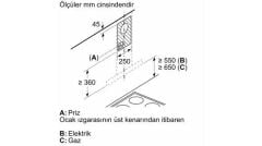 Profilo DVB6K760 Davlumbaz Duvar Tipi Siyah