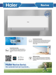 Haier AS25RBAHRA-TR Revive Plus 9000 BTU Duvar Tipi DC Inverter Split Klima Wifi A++