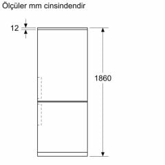 Bosch KGP86FWC0N Buzdolabı No Frost Kombi