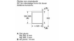 Siemens BF623LMW3 Mikrodalga Ankastre Beyaz