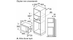 Bosch BFL623MG3 Mikrodalga Fırın Ankastre Inox