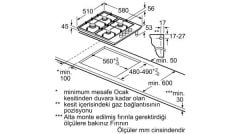 Siemens EB6C5PB82O Gazlı Ocak 60 cm İnox