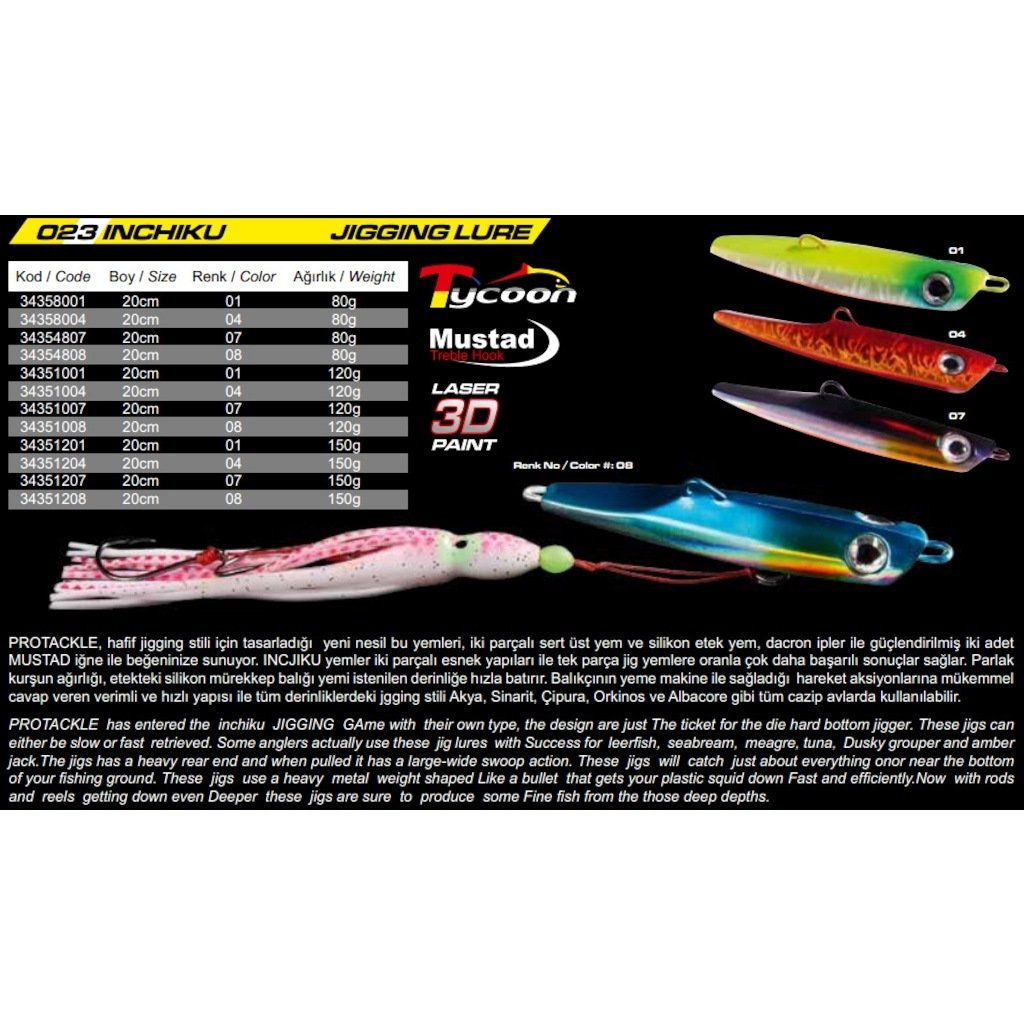 Protackle 023 İnchiku Jig Yemi