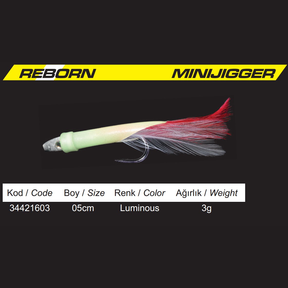 Protackle Reborn Lrf yemi 5 cm 3 g  (2'li paket)