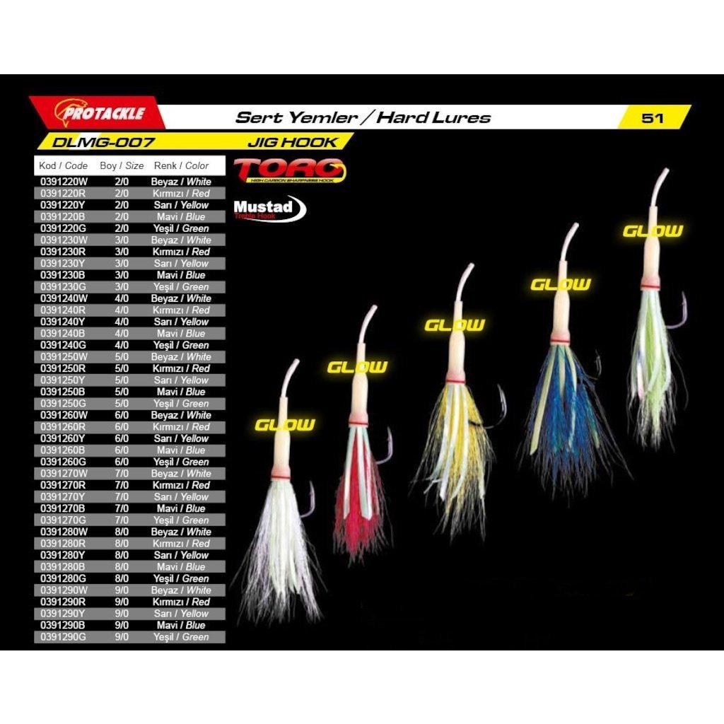 Protackle DLMG-007 Mustad İğneli Tekli Asist