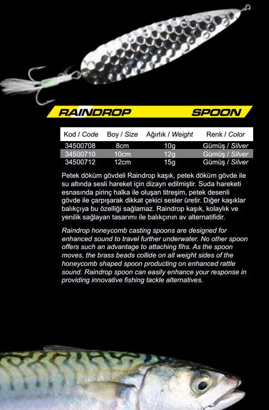 Protackle Raindrop Ses Aksiyonlu Kaşık