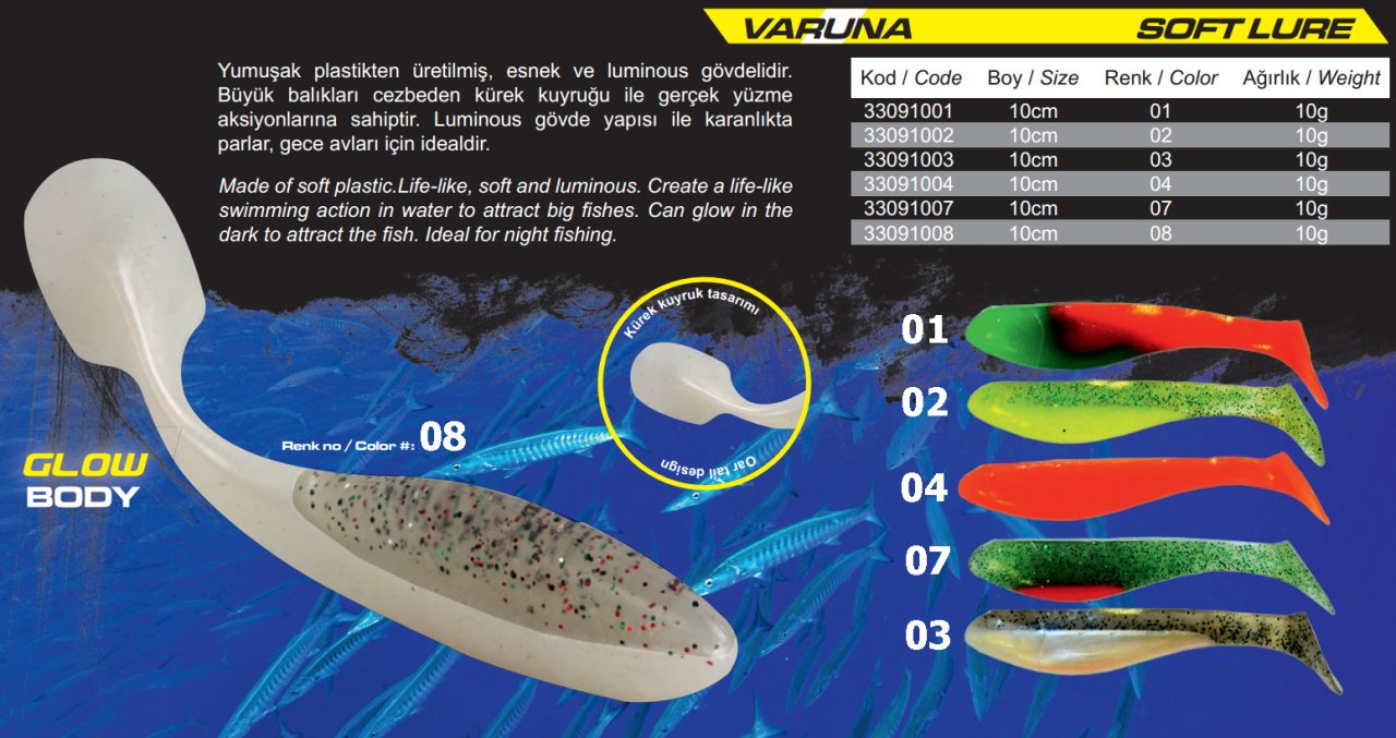 Pratackle Varuna Silikon 10'lu