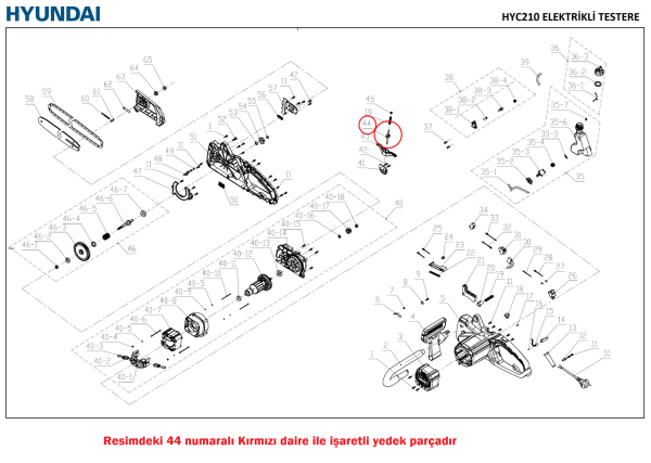 Hyundai HYC210 Fren Mili 2016 Orjinal