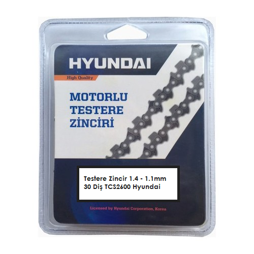 Testere Zincir 1.4 - 1.1mm 30 Diş TCS2600 Hyundai
