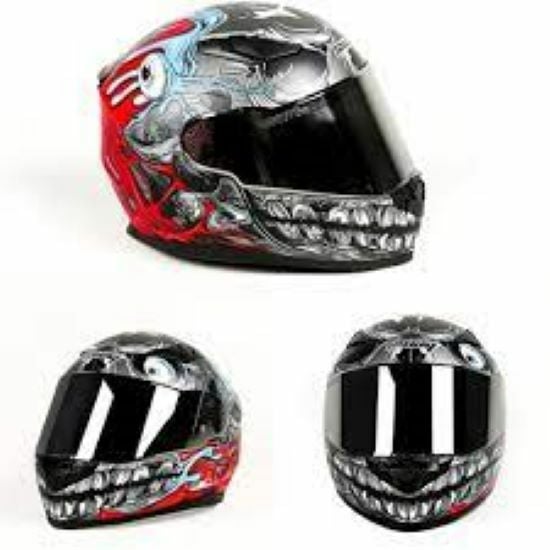 CRN FS 816 Kask Black Red Beden: L