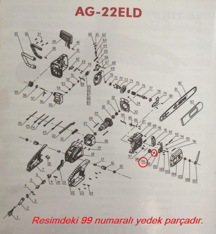 Agromec AG-22ELD11167 Conta (99) Orjinal