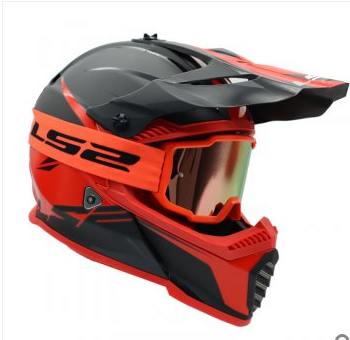 LS2 Charger Goggles Gözlük Motocross - Enduro İridium Camlı Neon Turuncu