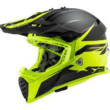 LS2 Fast Evo Roar Kask Mat Siyah - Neon Sarı Beden: XL