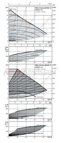 Stratos MAXO-Z 65/0,5-12 PN6/10 Frekans Konvertörlü Resirkülasyon Pompası