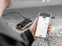 Testo 416 - App bağlantılı, dijital 16 mm pervane anemometre