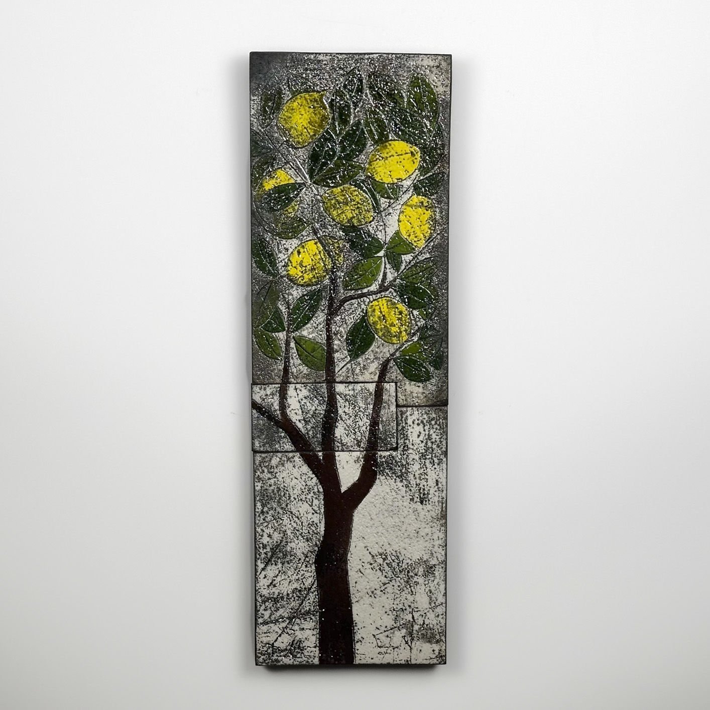 Limon Ağacı Desenli Duvar Panosu (73x22 cm)