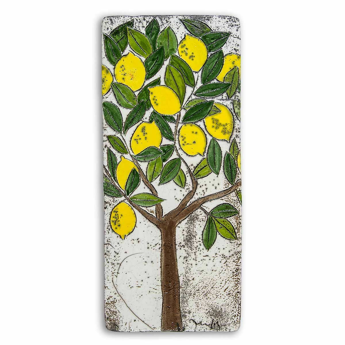 Limon Ağacı Desenli Kutu Pano (50x22x6 cm)