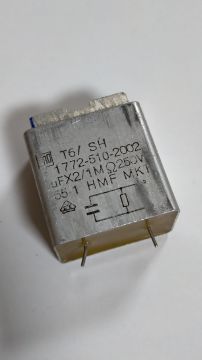 1uF 250V Metal Tip Kondansatör BA:16mm