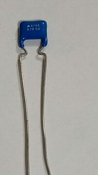 470nF 50V Damla Tip Kondansatör BA:5mm