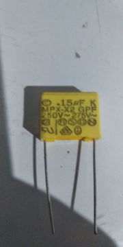 150nF 250V AC Polyester Kondansatör BA:15mm