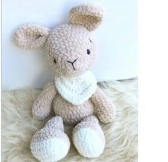 Amigurumi Uyku Arkadaşı Kadife Tavşan