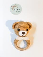 Amigurumi Çıngırak Ayıcık (Kahverengi)