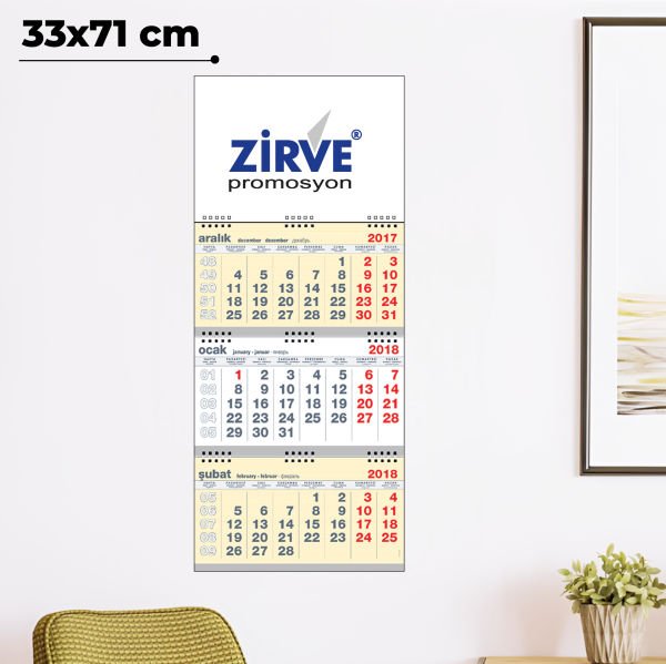 Büyük Gemici Takvimi Üç Spiralli