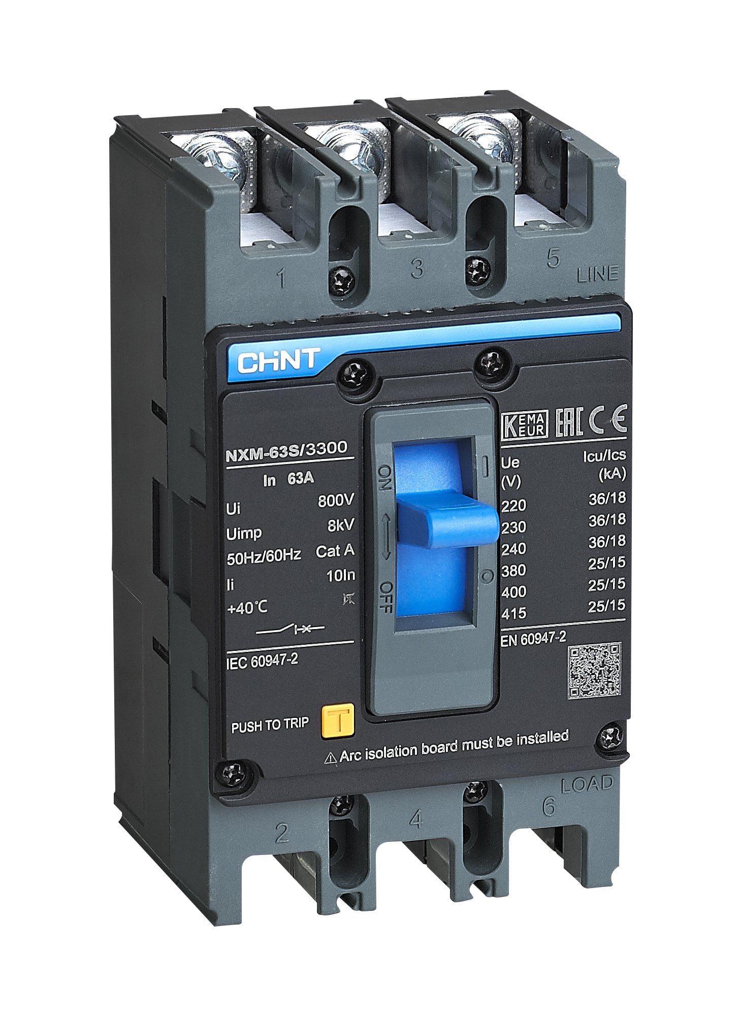 NXM-250S/3300 250A 36kA 3P Ter. Many. sabit Şalter