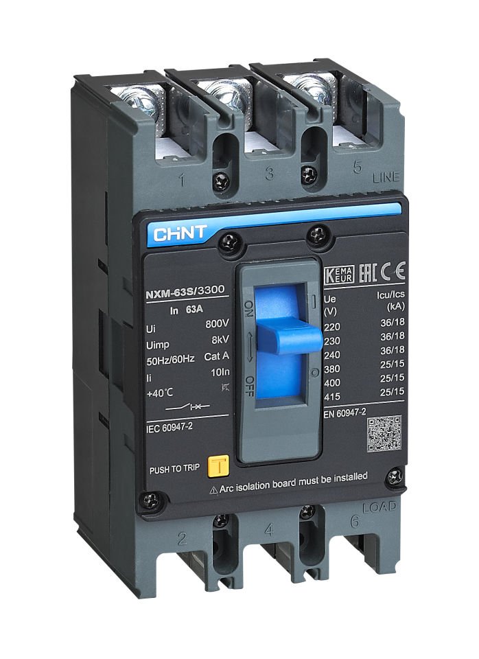 NXM-630S/3300 500A 50kA 3P Ter. Many. sabit Şalter
