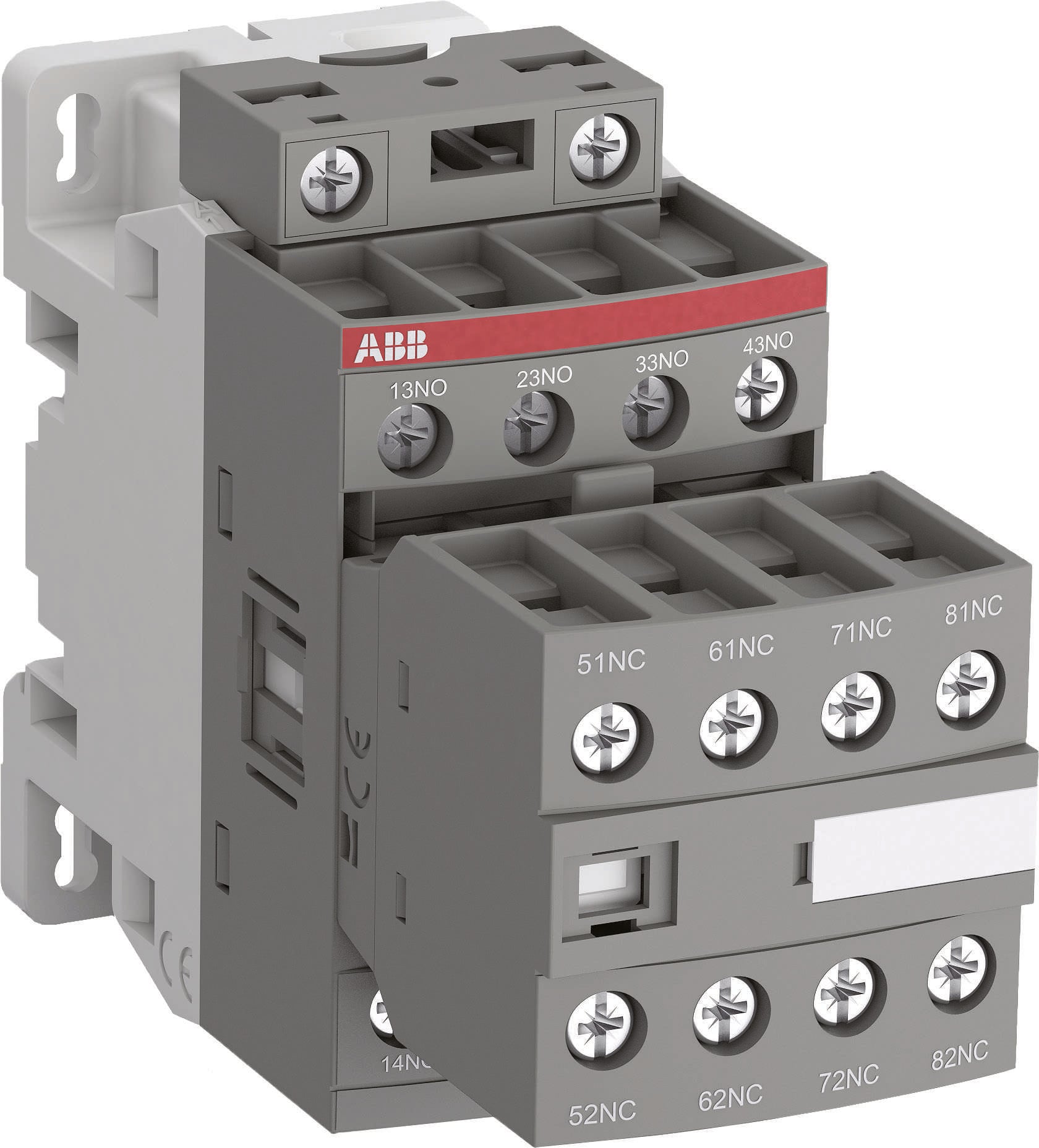 NF44E 100-250VAC/DC 16A yardımcı kontaktör 4NA+4NK