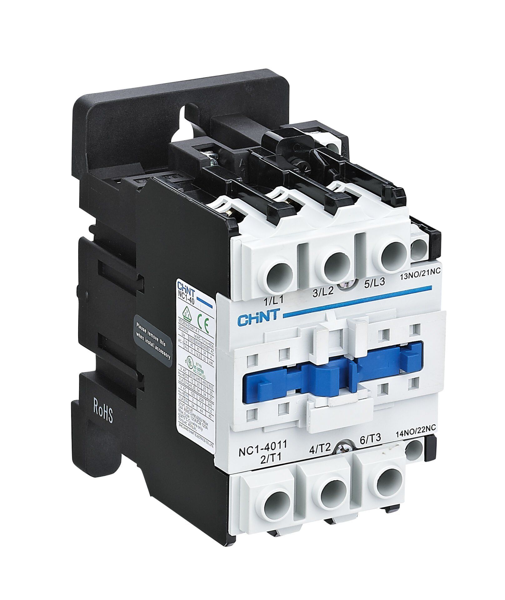 NC1-4011 220V AC 3P 18,5kW, 40A 1NA+1NK Kontaktör