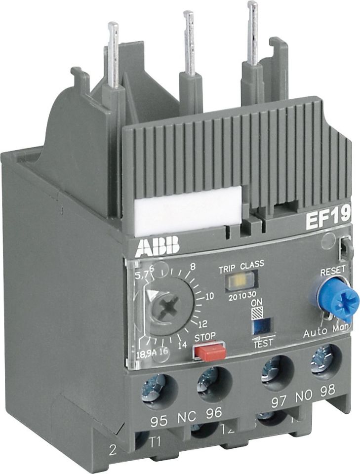 EF19-6.3 Elektronik termik röle 1,9-6,3A