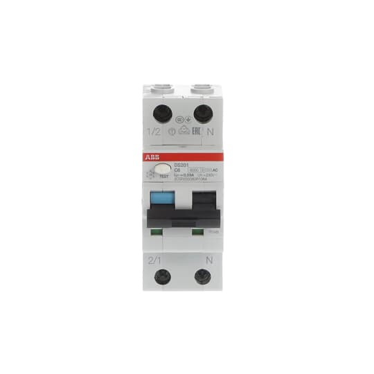 DS201-C6 AC30  2*6A 6kA C 30mA K.A.K