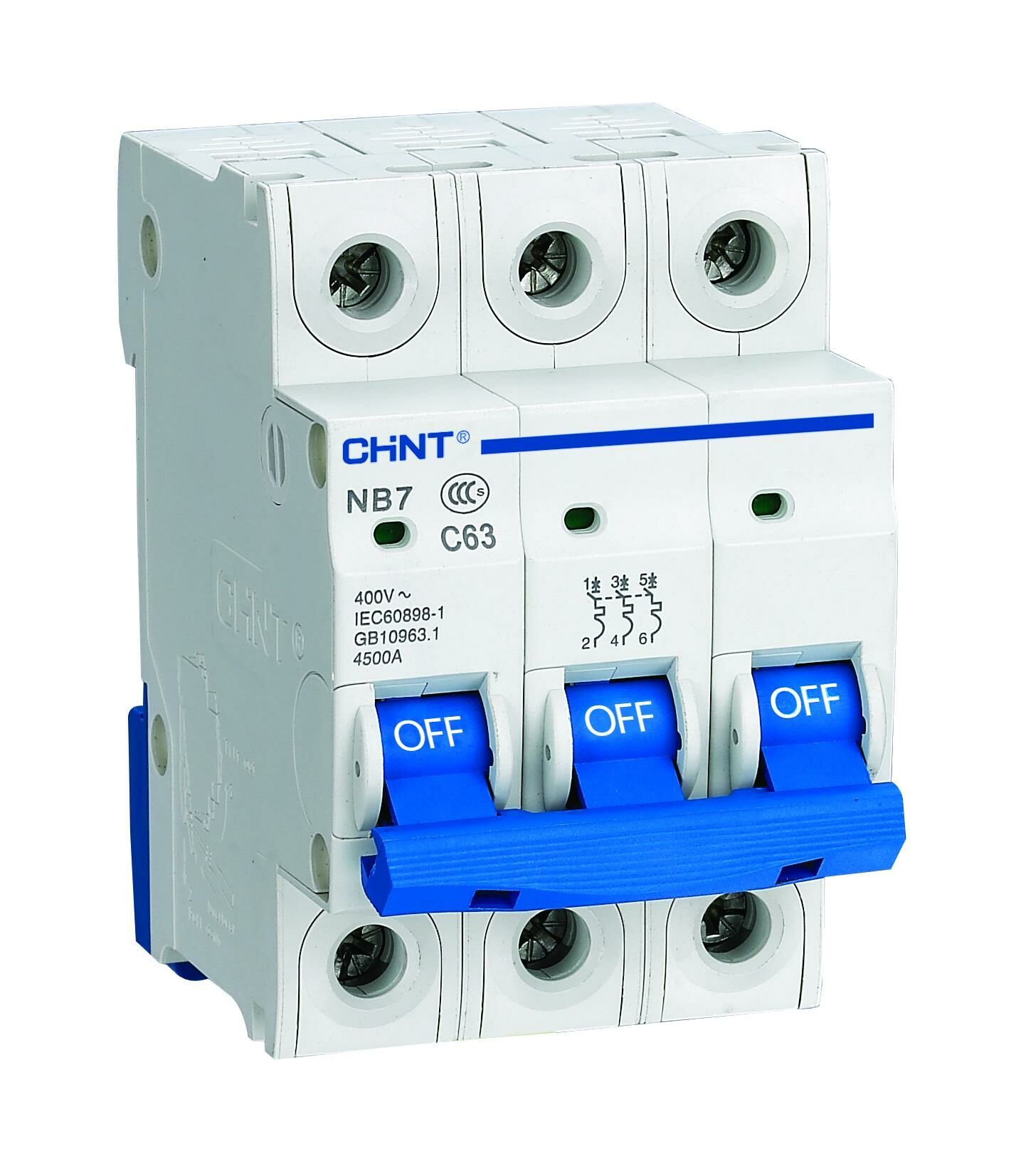 NB7 Serisi 3*10A C tipi 6kA otomatik sigorta