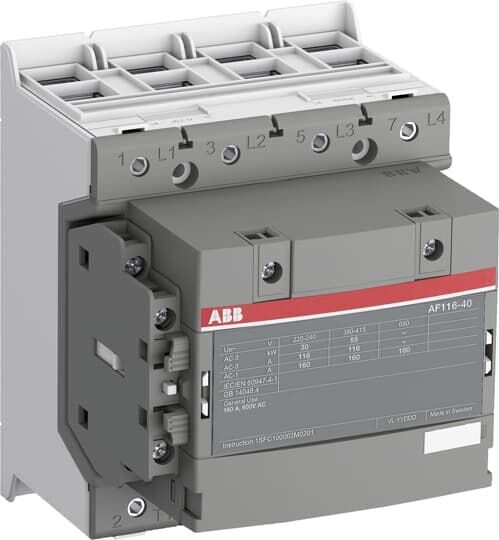 AF116-40-11 100-250VAC/DC AC1:160A 4P kont.1NA+1NK