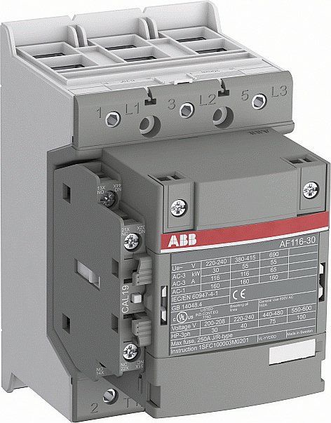 AF116-30-11 100-250VAC/DC 116A 3P kont. 1NA+1NK