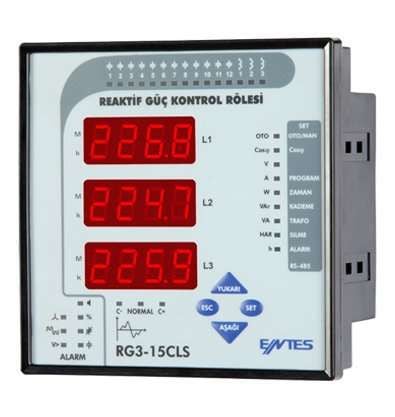 RG3-15CLS Reaktif güç kontrol rölesi 15 kademeli