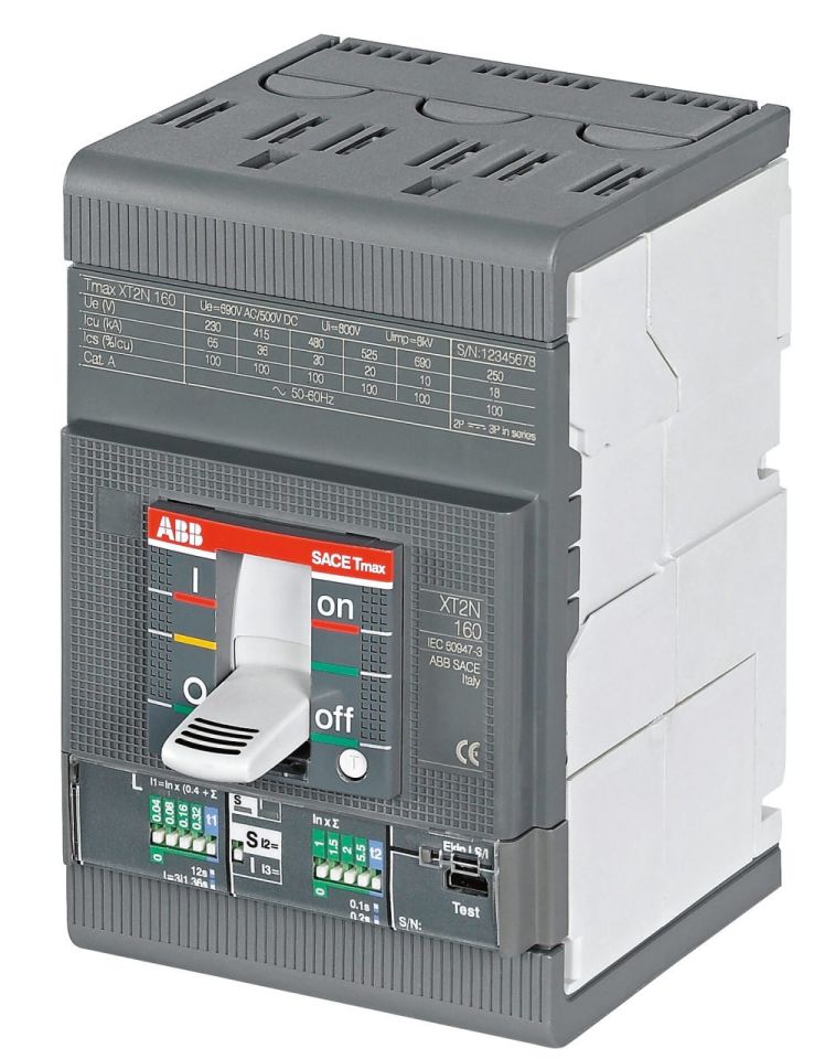 XT2S 100A 50kA 3P Im=600-1400A manyetik kompakt şa