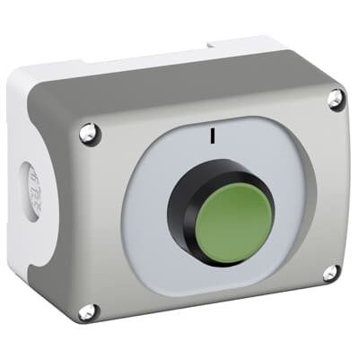 MEP1-1001 Boş plastik kutu yaylı start but. yeşil