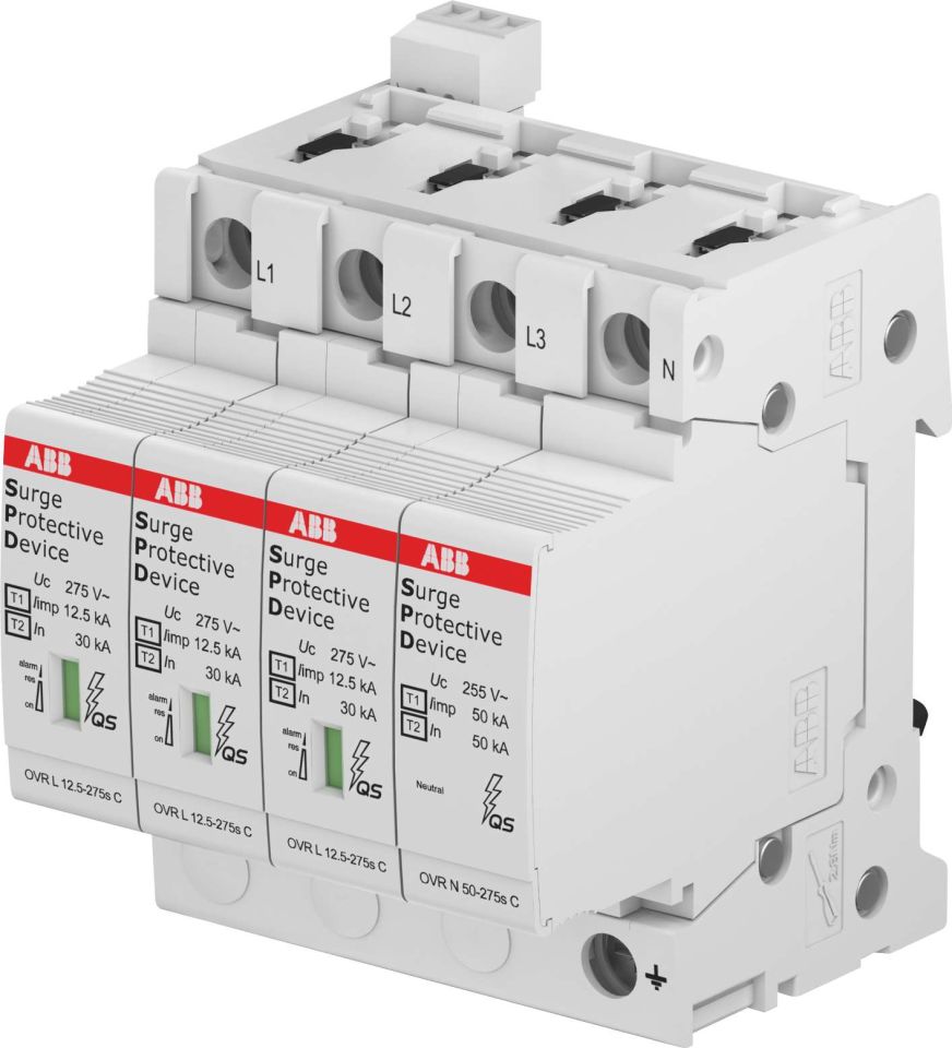 OVRT23N40275P QS 3faz+nötr parafudur 40kA, sınıf 2