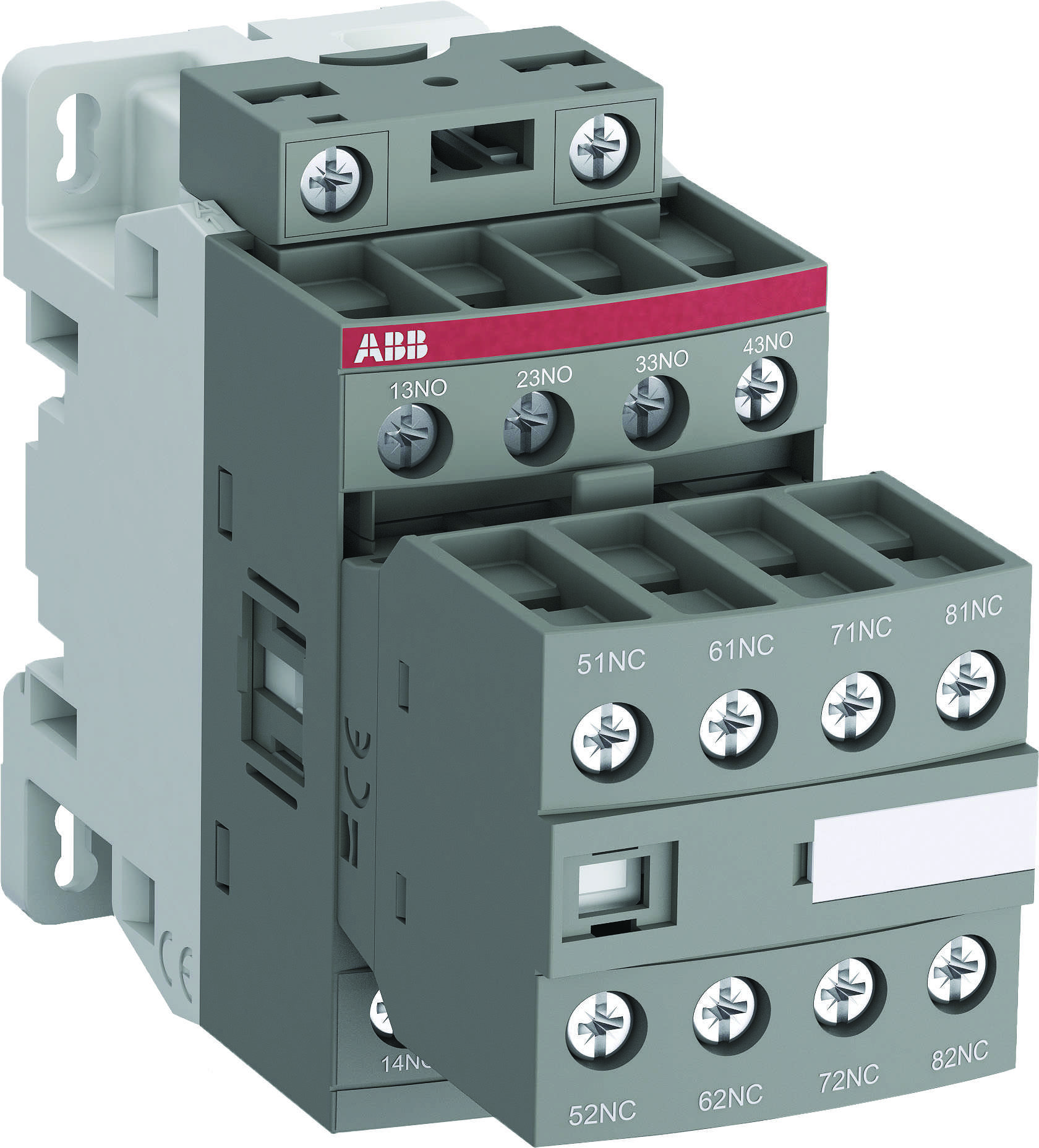 NF44E 24-60VAC/DC 16A yardımcı kontaktör 4NA+4NK