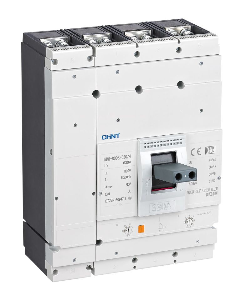 NM8-800S 630A 50kA 4P Termik Manyetik Şalter