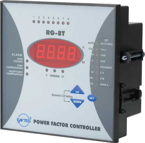 RG-8T Reaktif güç kontrol rölesi 8 kademeli