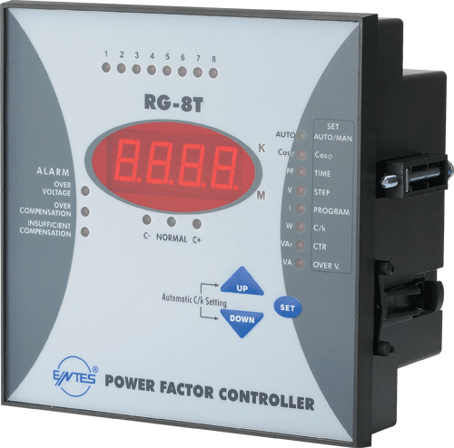 RG-8T Reaktif güç kontrol rölesi 8 kademeli