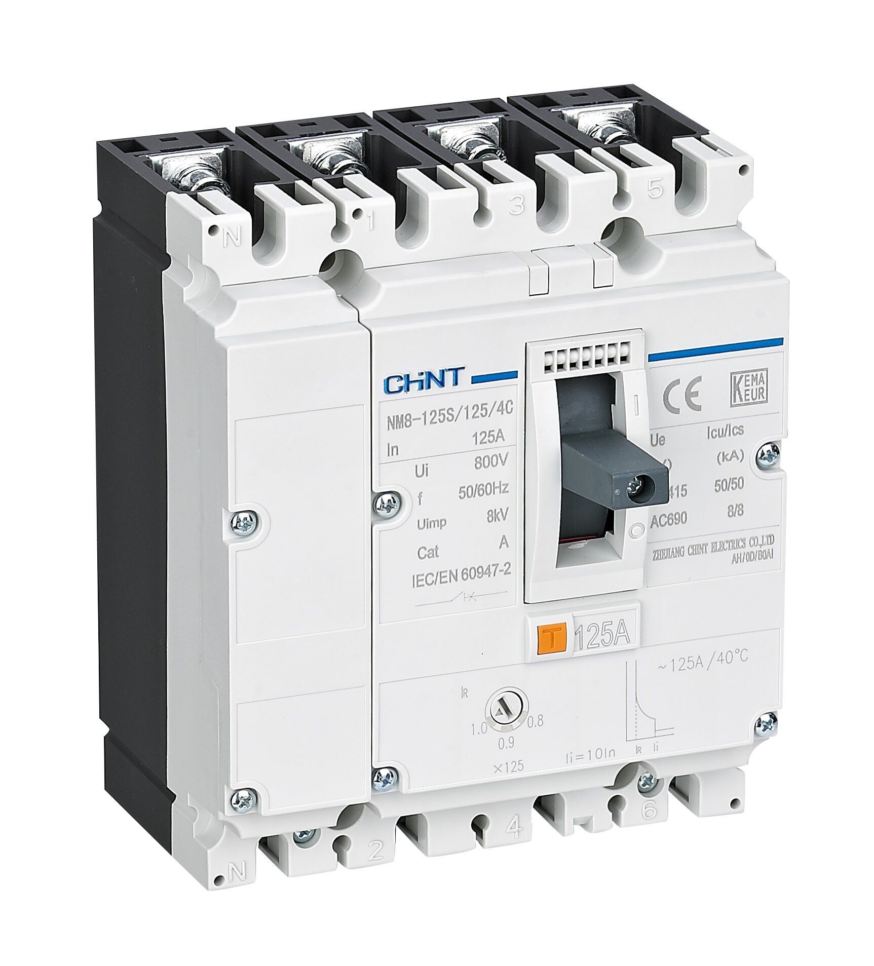 NM8-125S 100A 50kA 4P Termik Manyetik Şalter