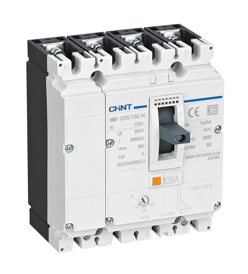 NM8-125S 100A 50kA 4P Termik Manyetik Şalter