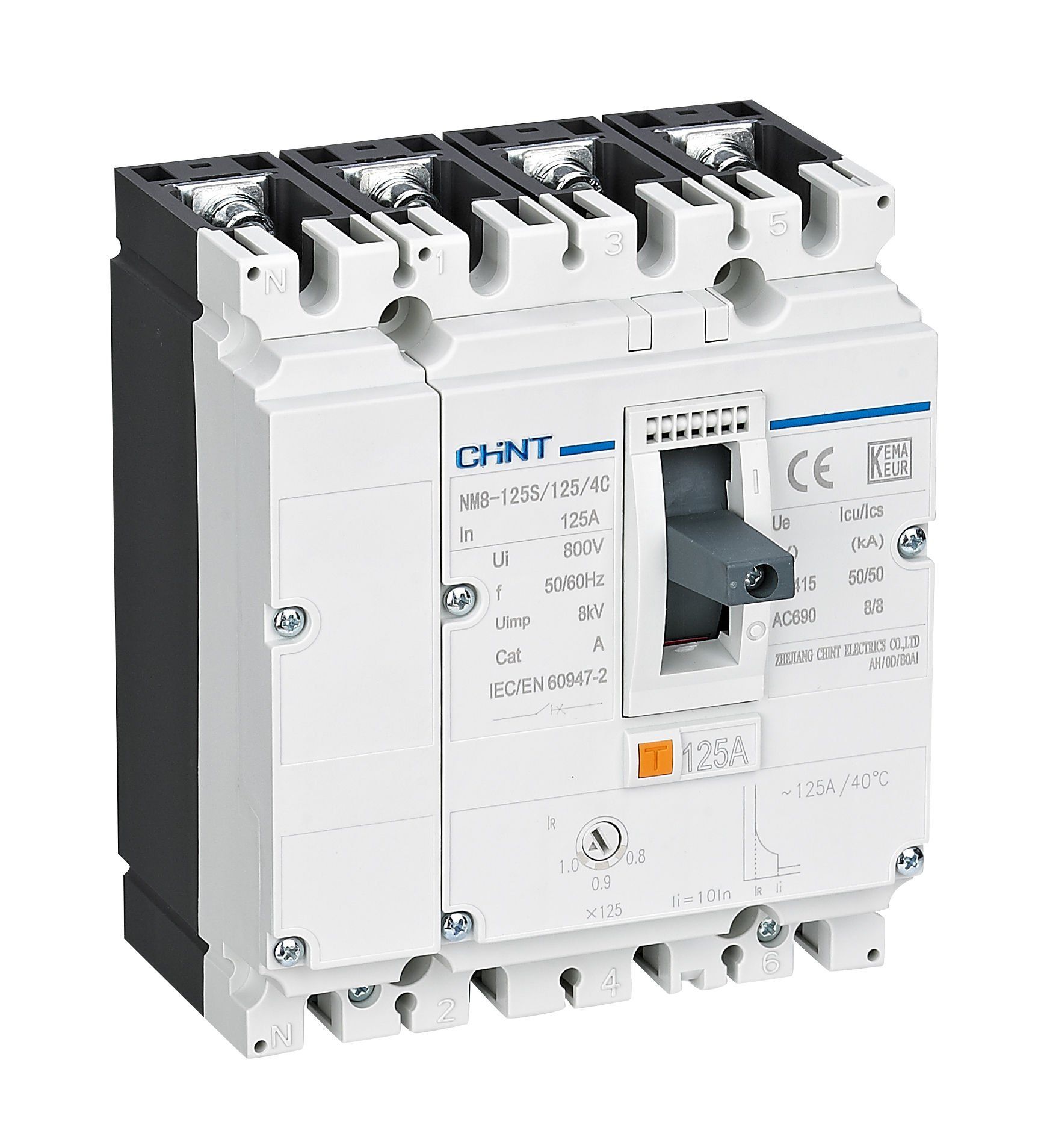 NM8-125S 50A 50kA 4P Termik Manyetik Şalter
