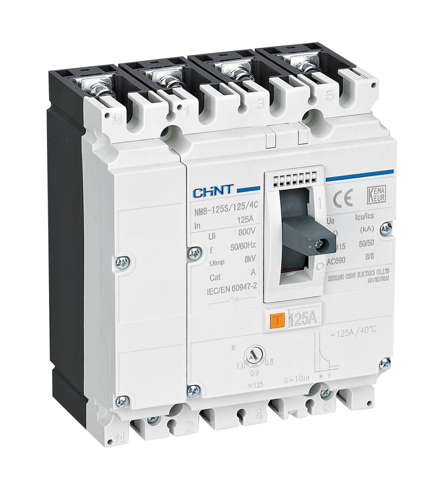 NM8-125S 50A 50kA 4P Termik Manyetik Şalter