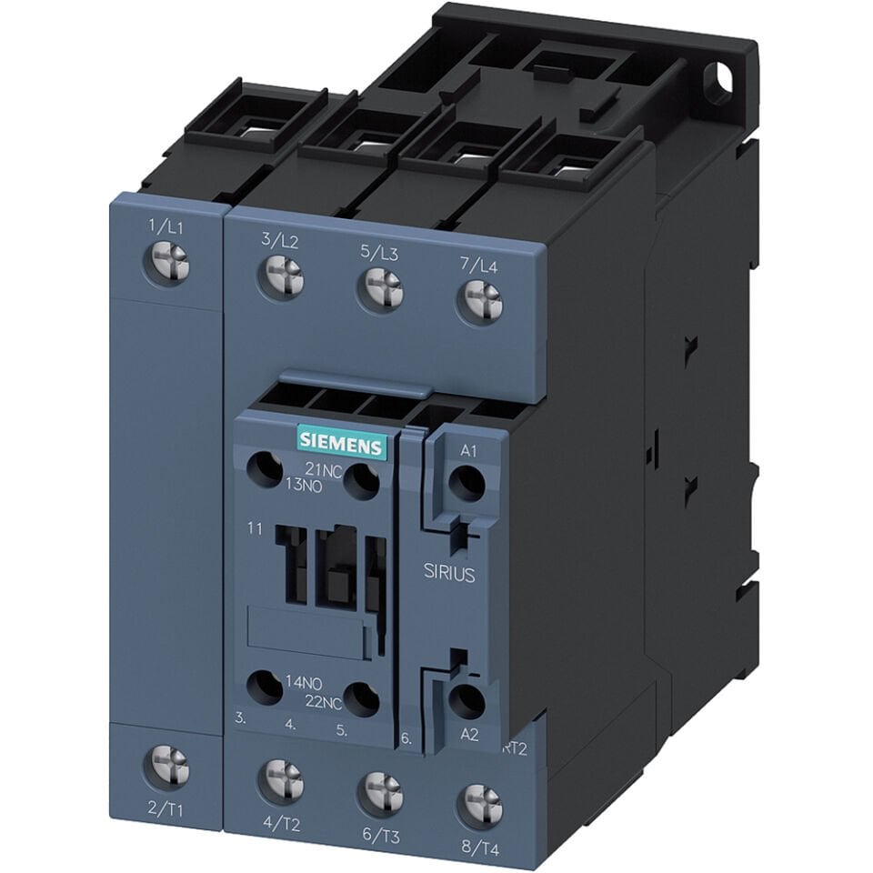 4P; Sirius Kontaktör; AC 230V Bobinli; 36 KW