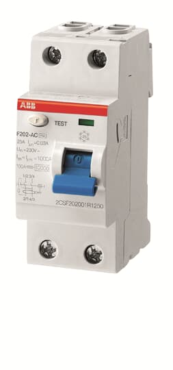 F202 AC-100/0,03  2P, AC, 100A, 30mA K.A.K